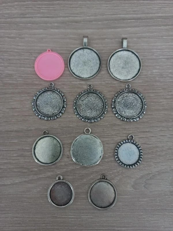 Lote de 11 suportes de cabochão